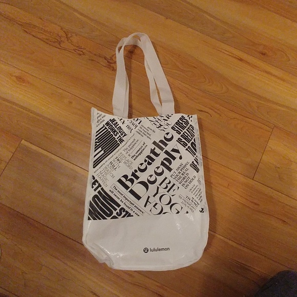 lululemon athletica Handbags - Lululemon 20th anniversar reusable bag white black